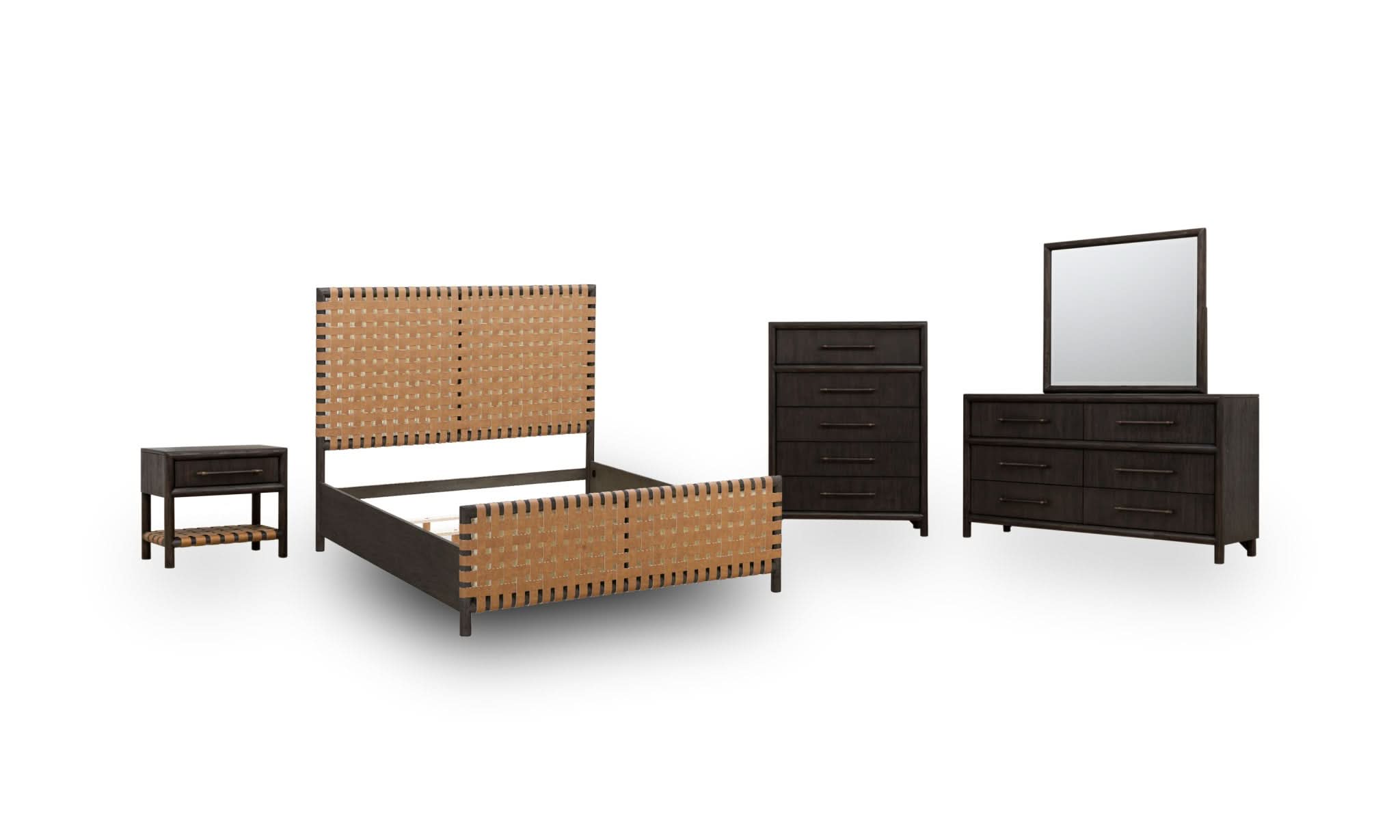 Dorsey Woven Nightstand with USB