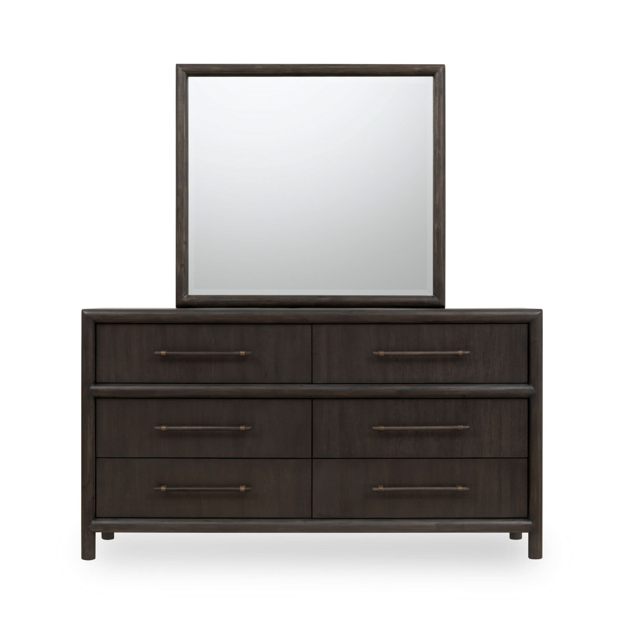 Modus Furniture Dorsey Six Drawer Dresser in Basalt Grey Modus Furniture Dorsey Six Drawer Dresser in Basalt Grey