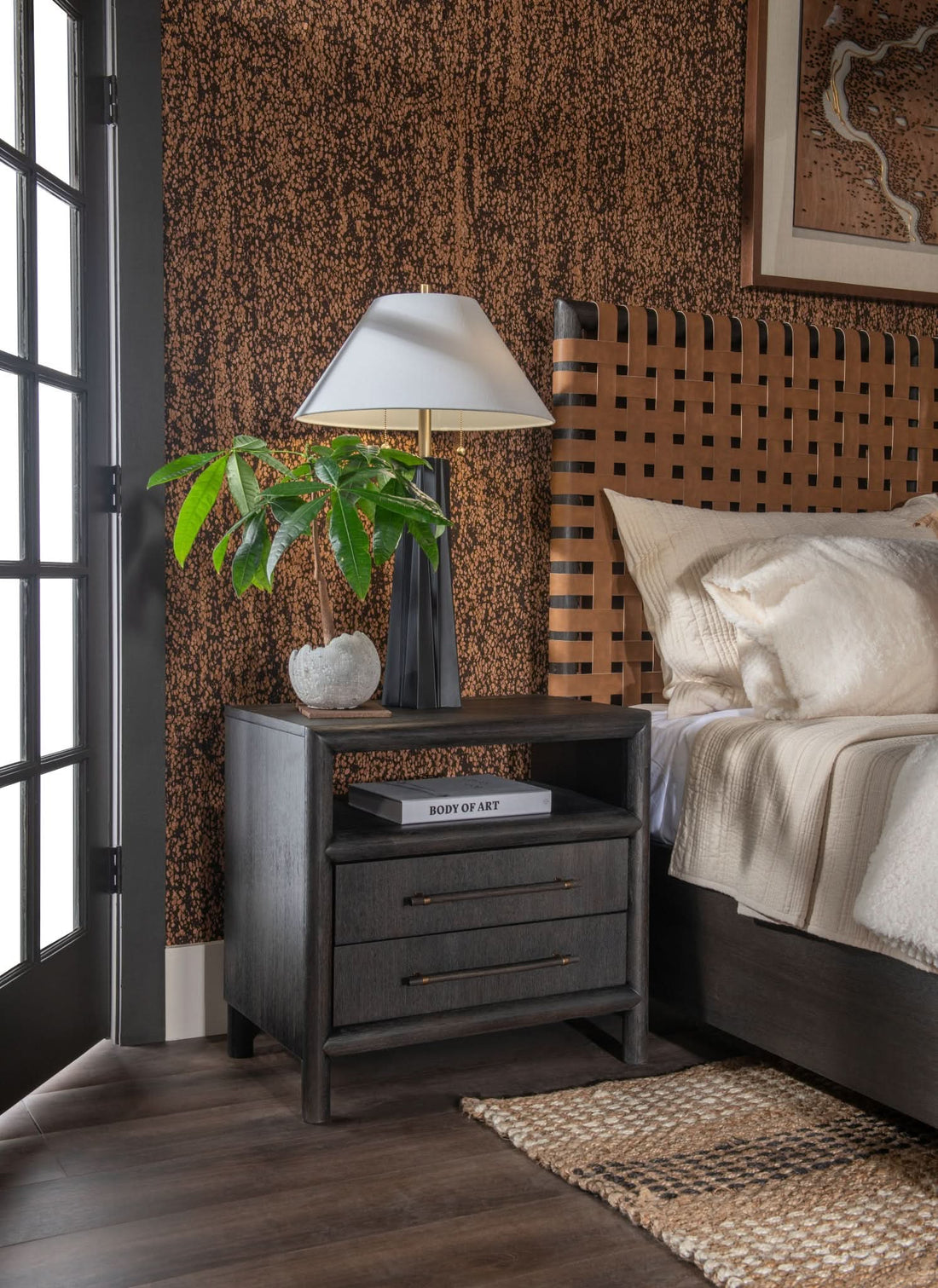 Dorsey 2 Drawer Nightstand with USB