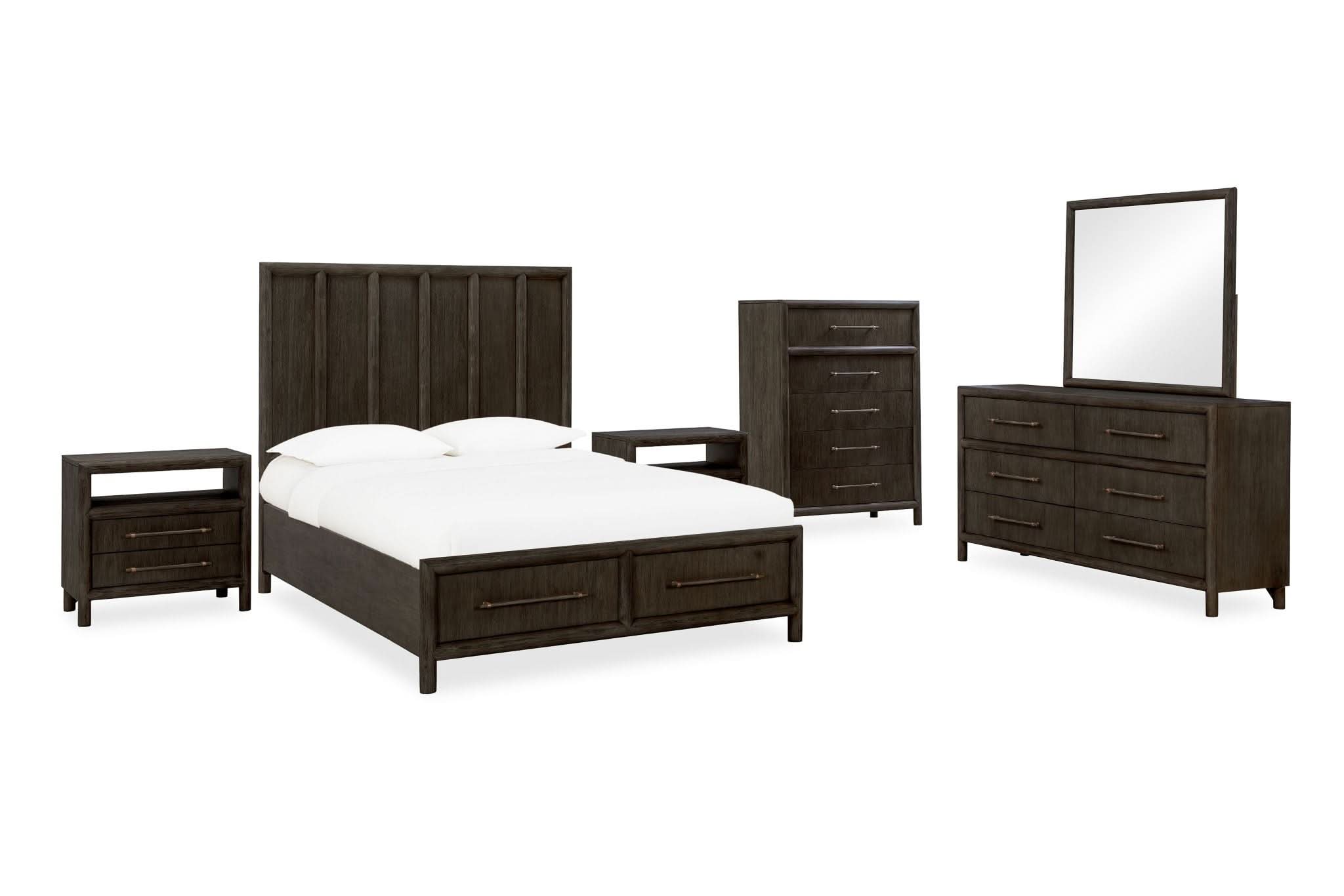 Dorsey Wooden Panel Storage Bed