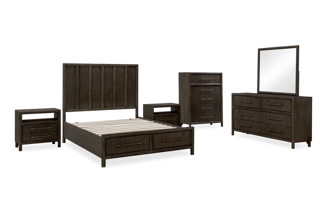 Dorsey Wooden Panel Storage Bed