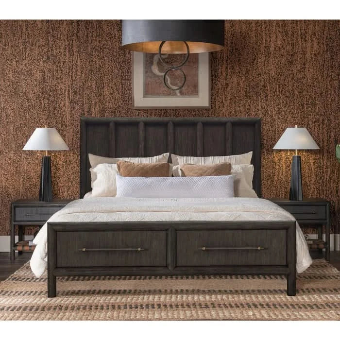 Dorsey Wooden Panel Storage Bed