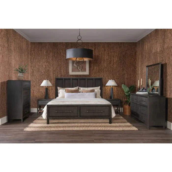 Dorsey Wooden Panel Storage Bed
