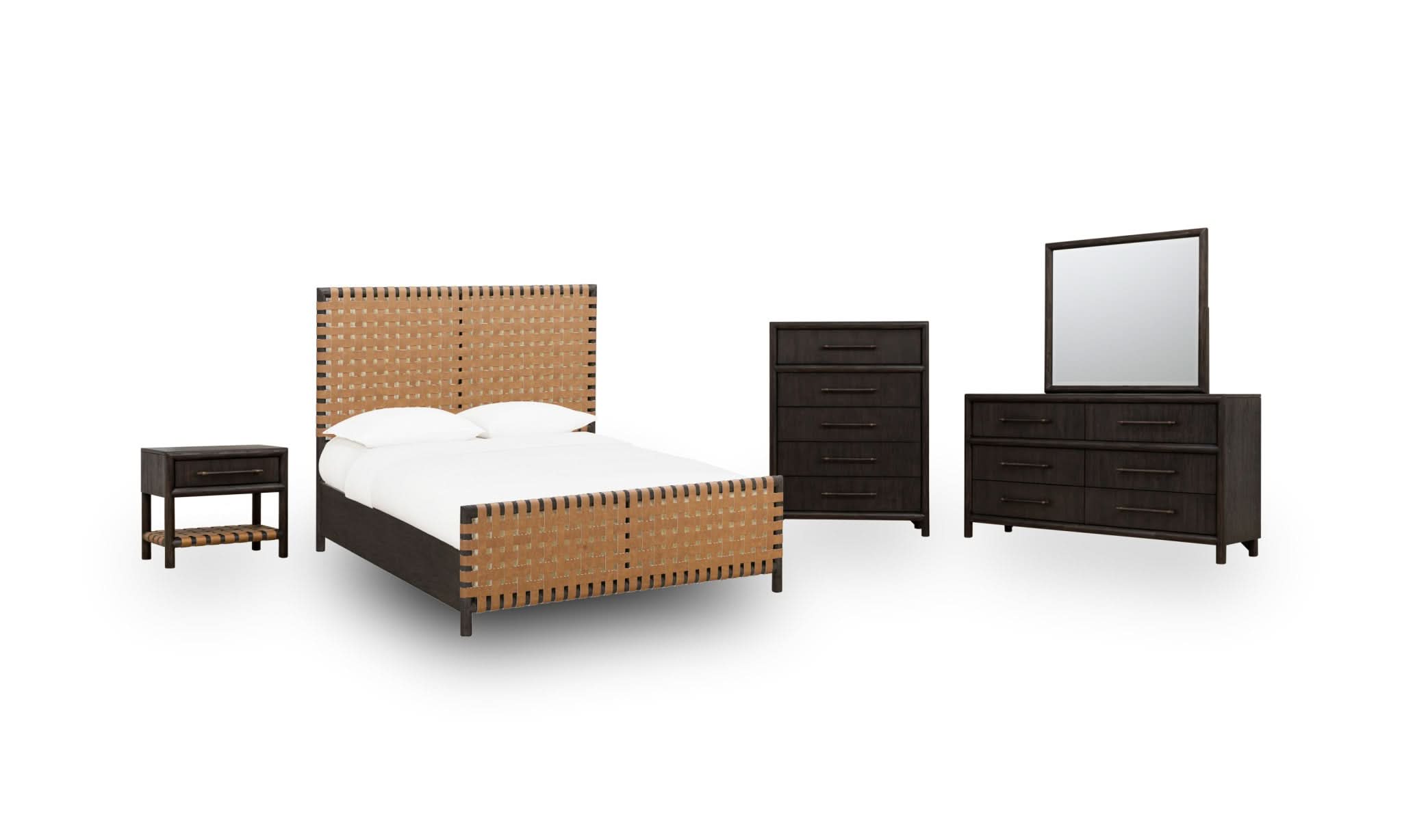 Dorsey Woven Panel Platform Bed