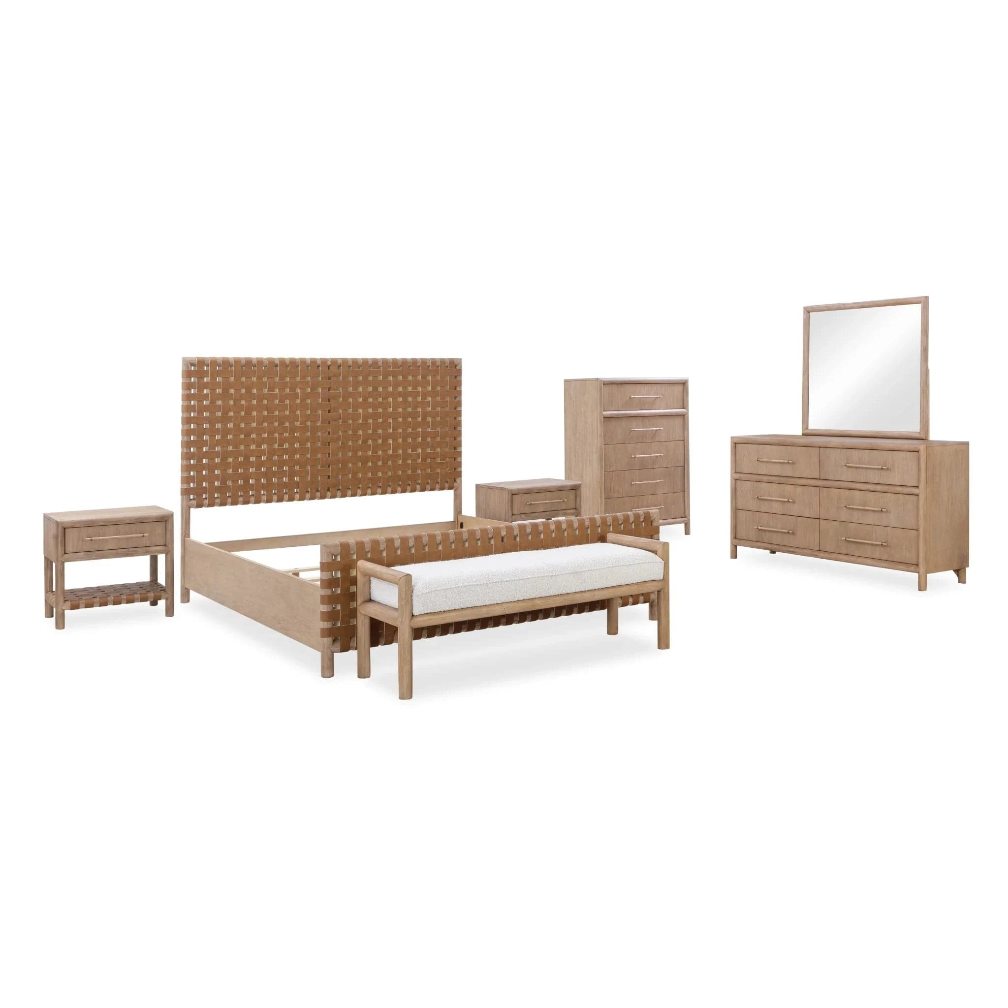 Dorsey Woven Panel Platform Bed