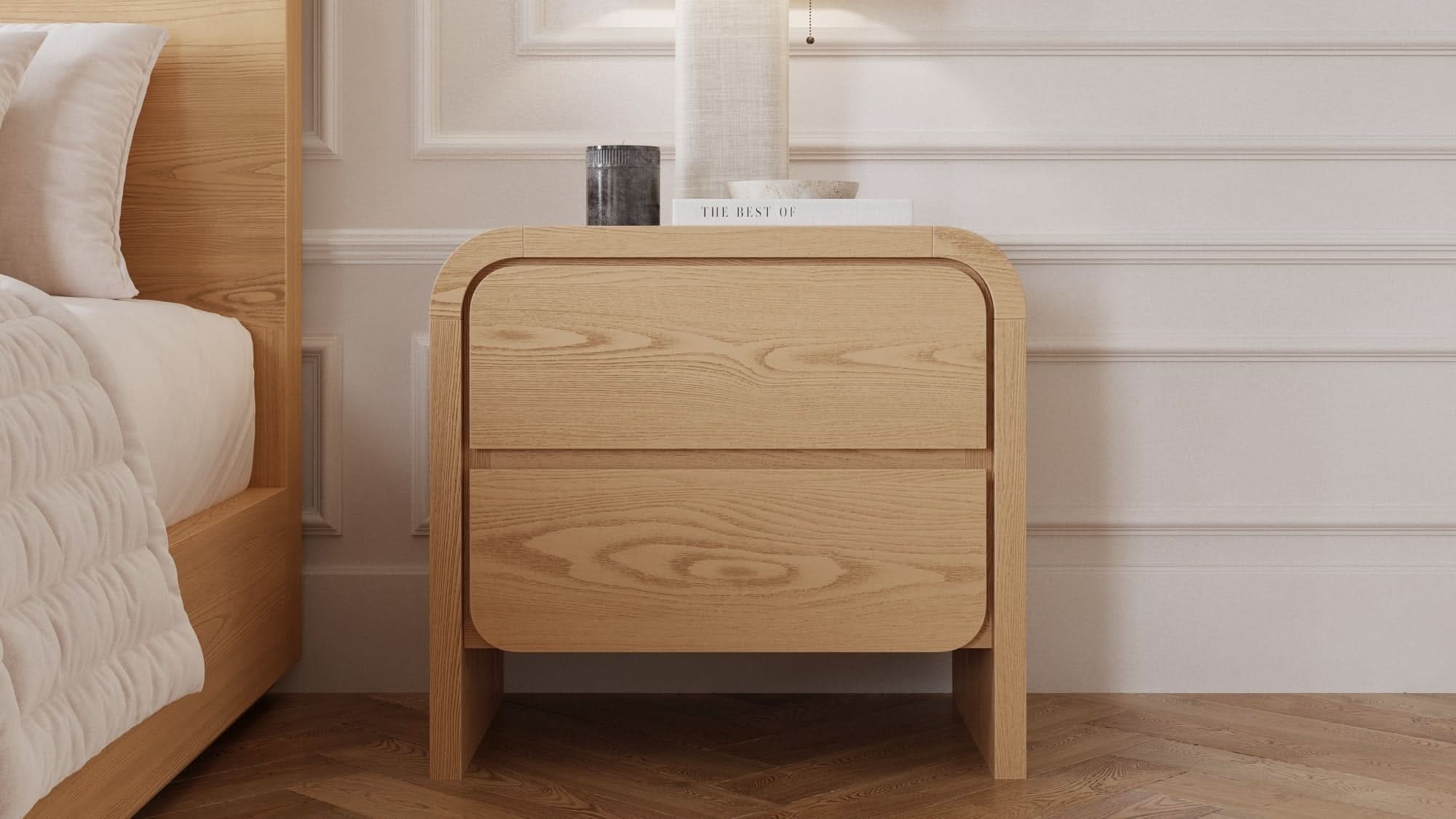 Elora Two Drawer Nightstand