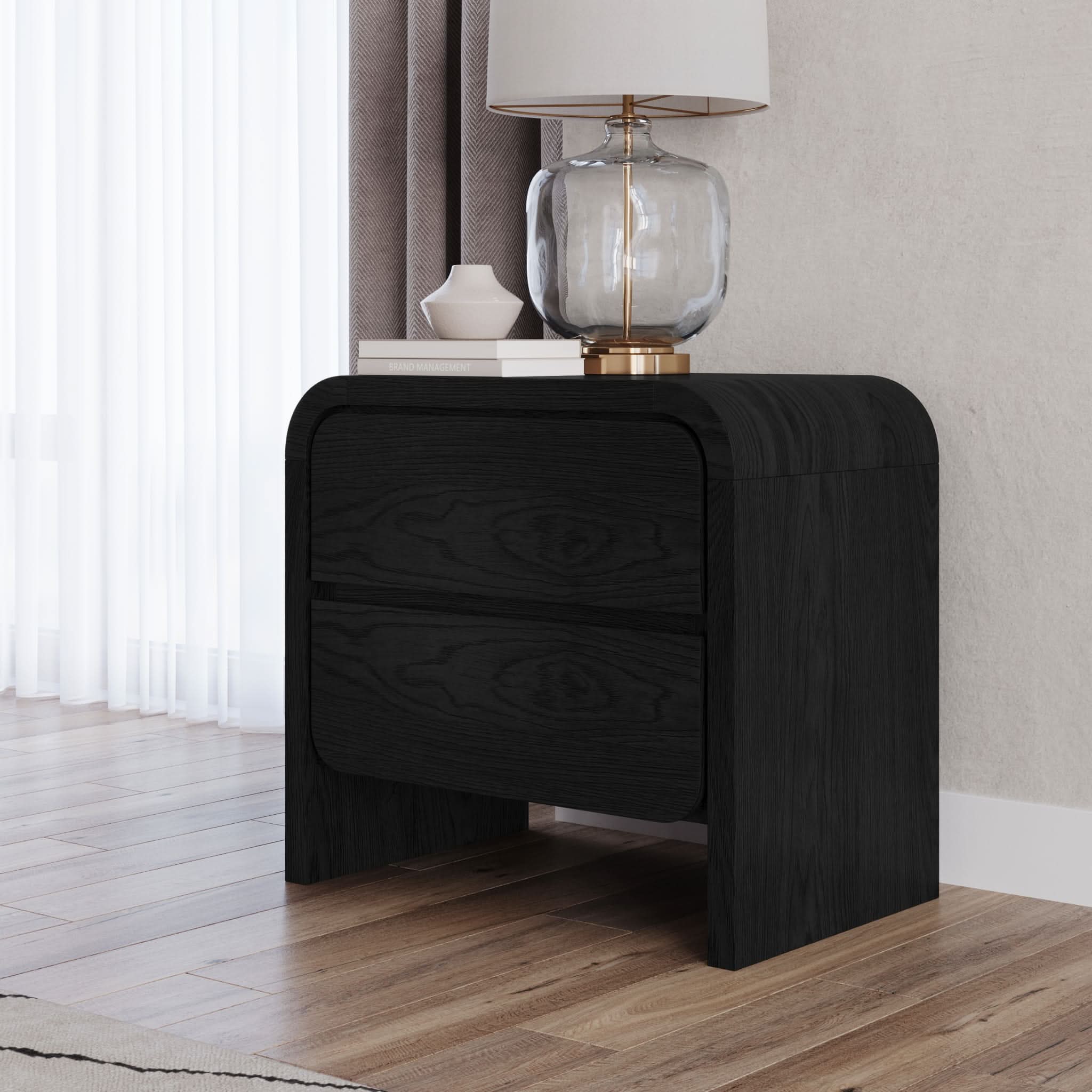 Elora Two Drawer Nightstand