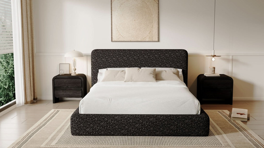 Elora Chenille Upholstered Platform Bed