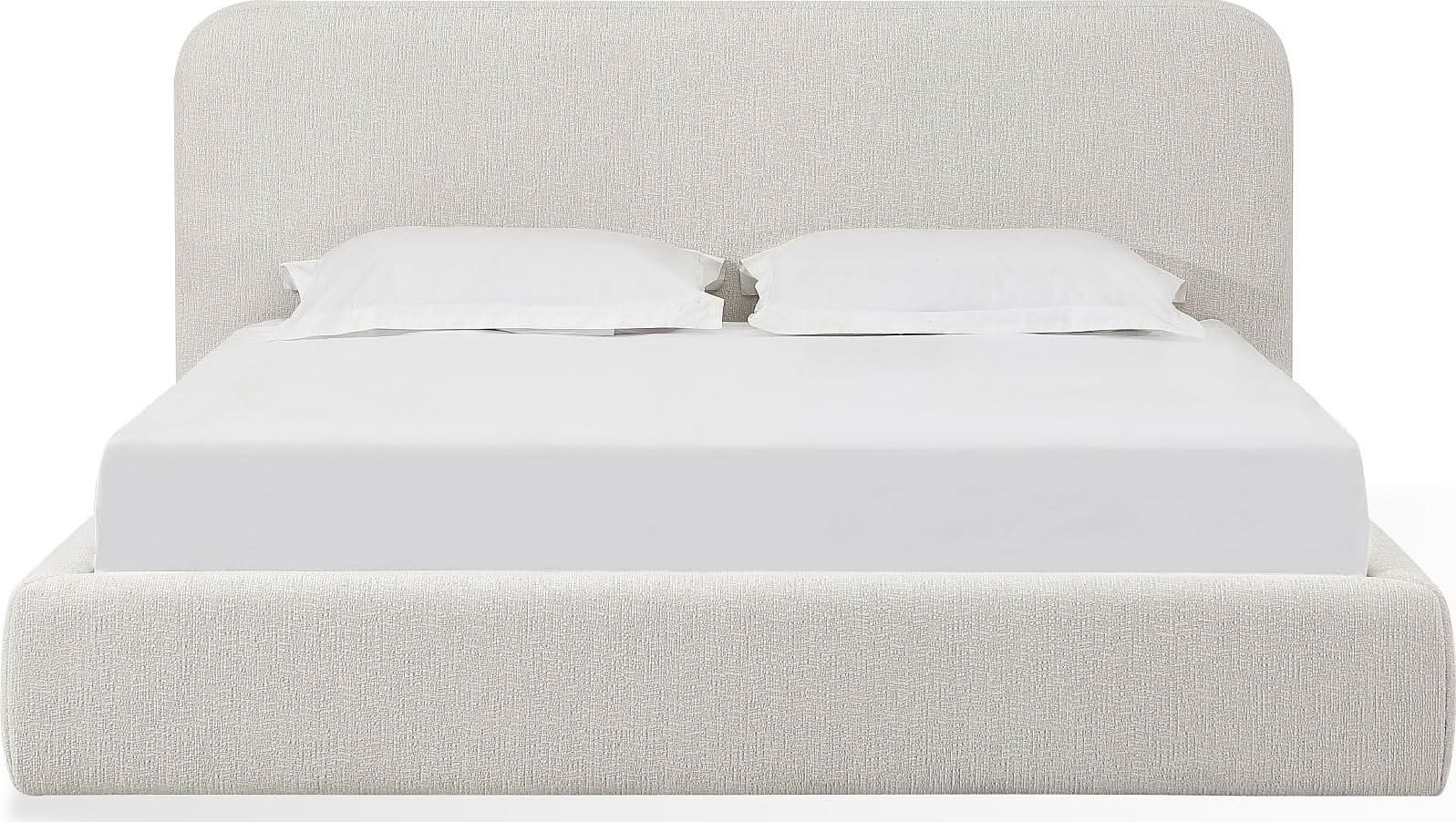 Elora Chenille Upholstered Platform Bed