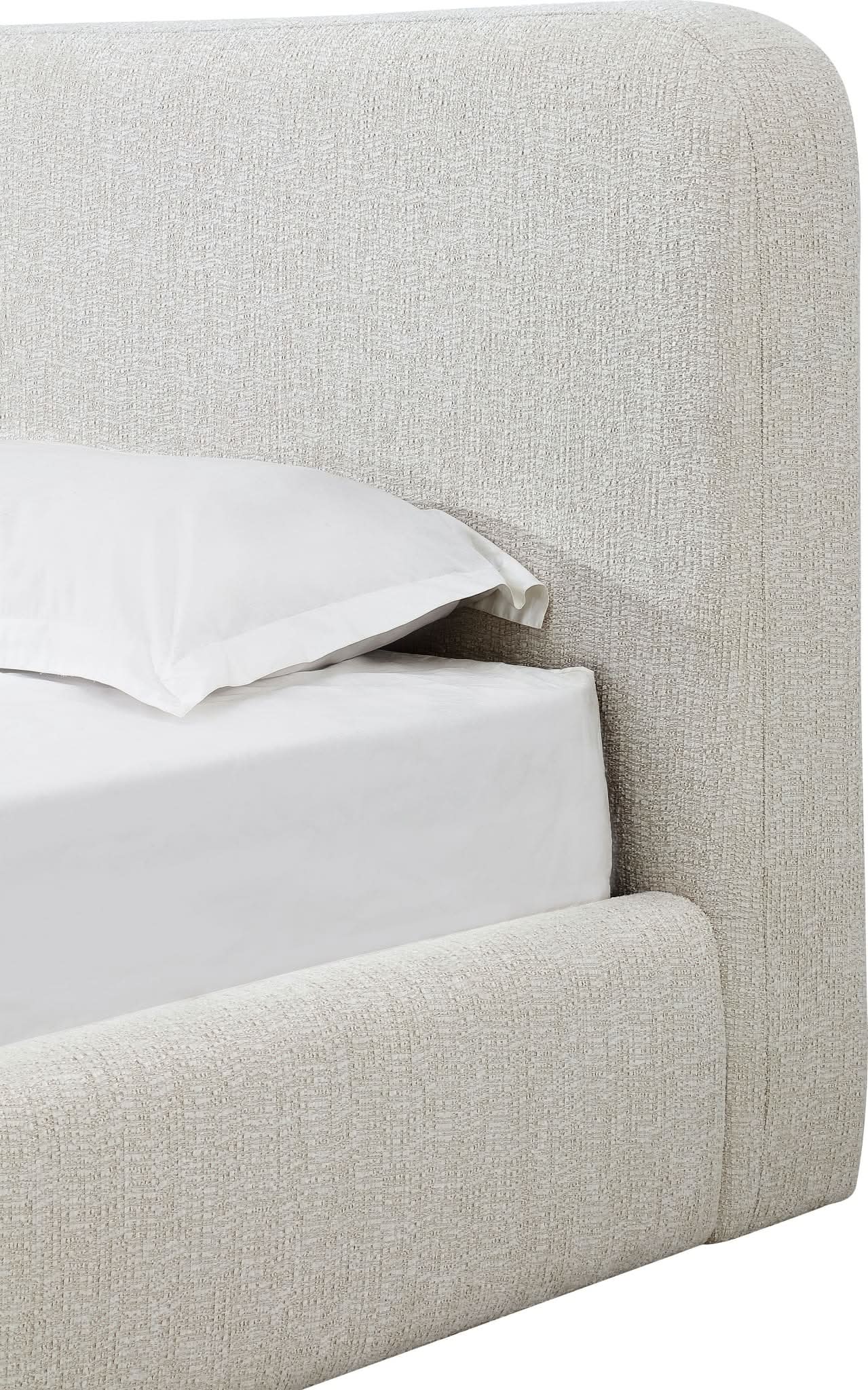 Elora Chenille Upholstered Platform Bed