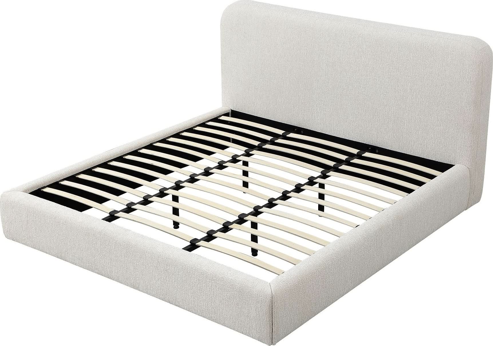 Elora Chenille Upholstered Platform Bed