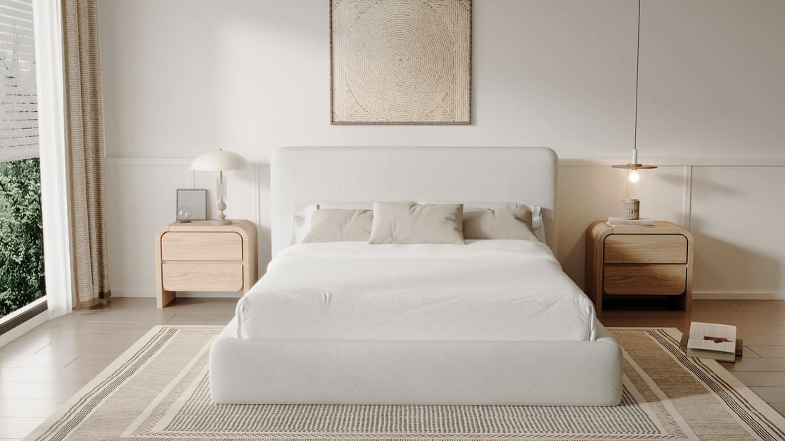 Elora Chenille Upholstered Platform Bed