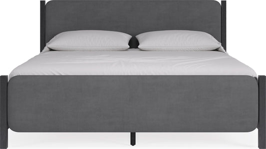 Elora Velvet Upholstered Platform Bed