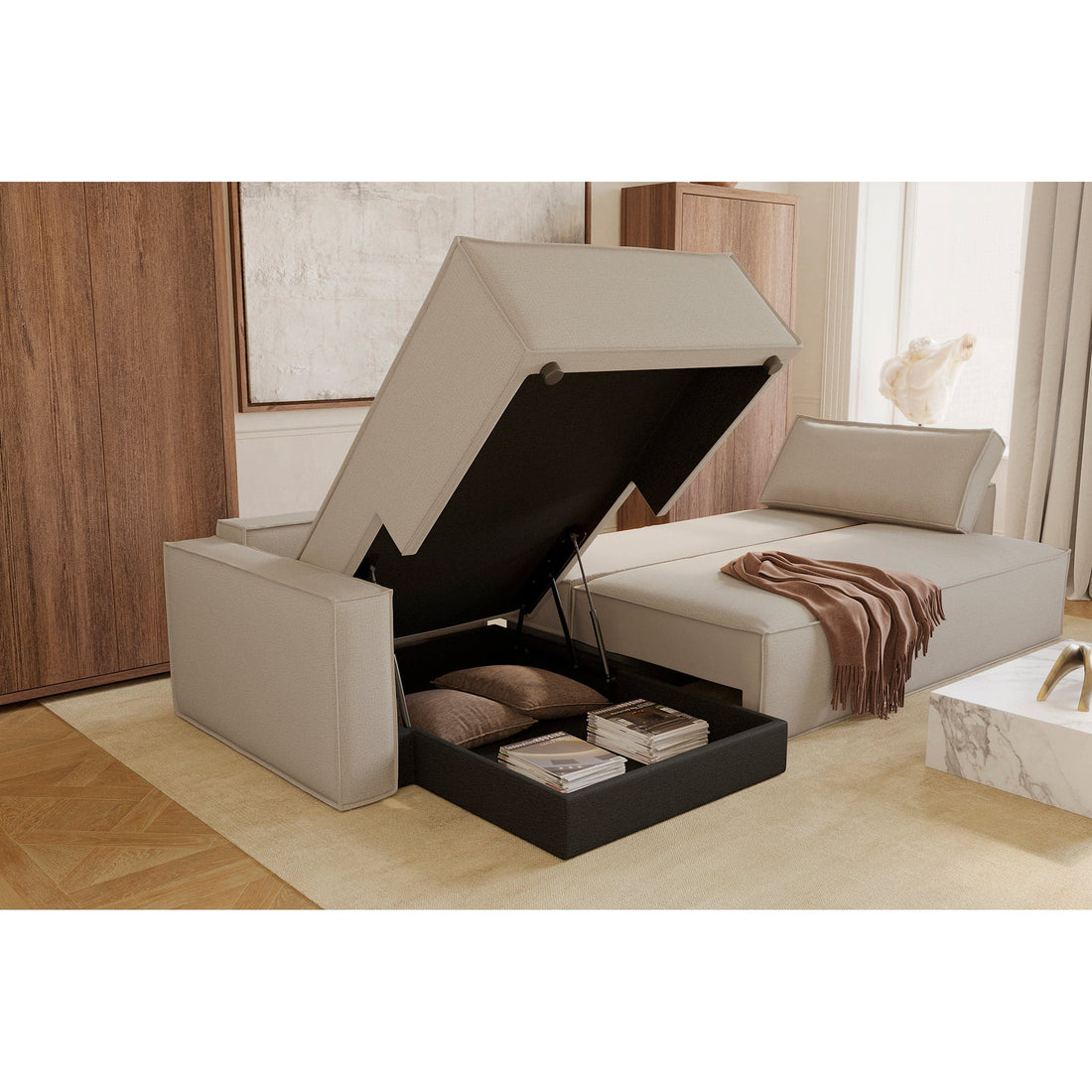 Newilla Sofa Bed With Lounger