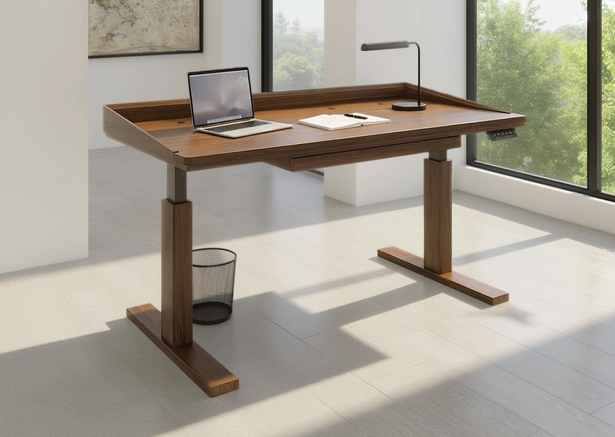 Copeland Odin Sit Stand Desk with Black Base