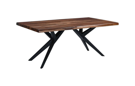 Rosewood 72" Live Edge Dining Table in Natural Sheesham - Home Trends & Design
