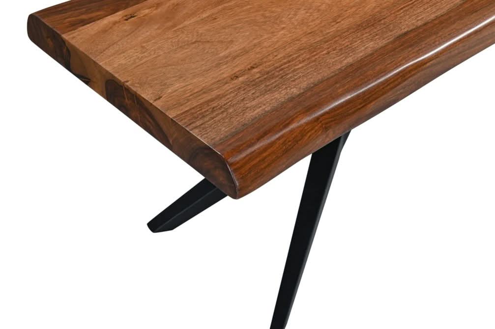 Rosewood 90" Live Edge Bench in Natural Sheesham - Home Trends & Design