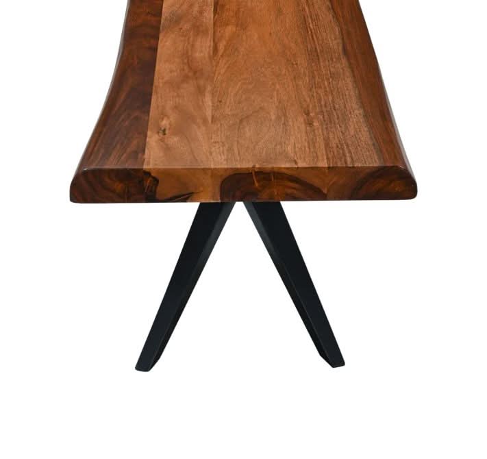 Rosewood 90" Live Edge Bench in Natural Sheesham - Home Trends & Design