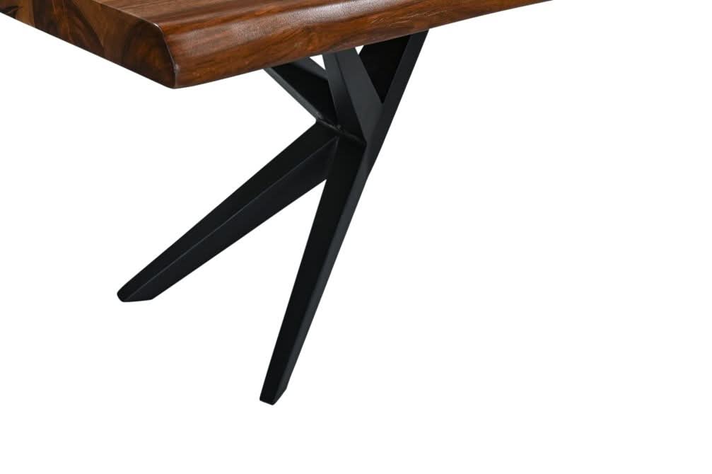 Rosewood 90" Live Edge Bench in Natural Sheesham - Home Trends & Design