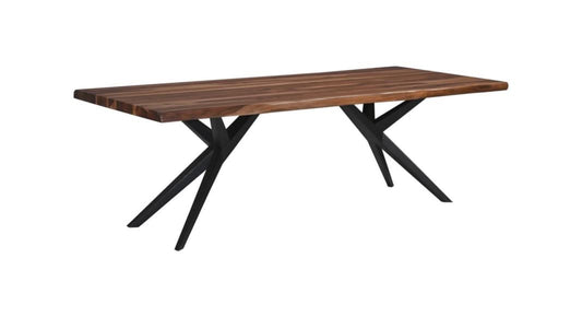 Rosewood 94" Live Edge Dining Table in Natural Sheesham - Home Trends & Design