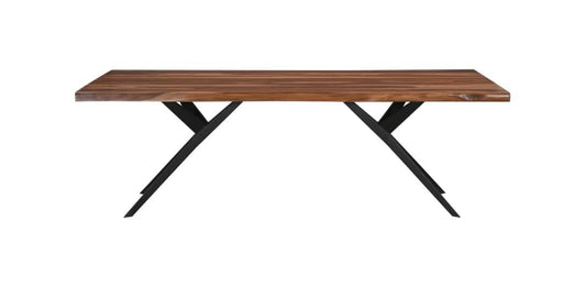  Rosewood 94" Live Edge Dining Table in Natural Sheesham - Home Trends & Design 