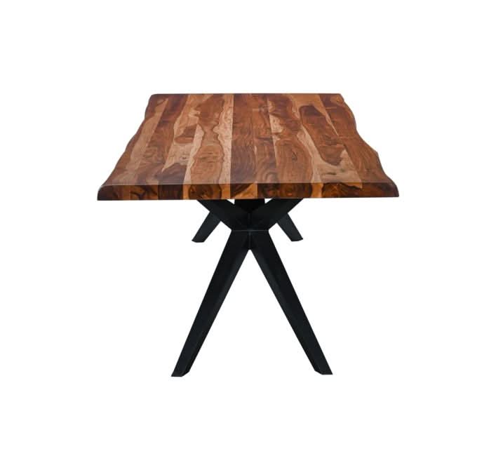 Rosewood 94" Live Edge Dining Table in Natural Sheesham - Home Trends & Design