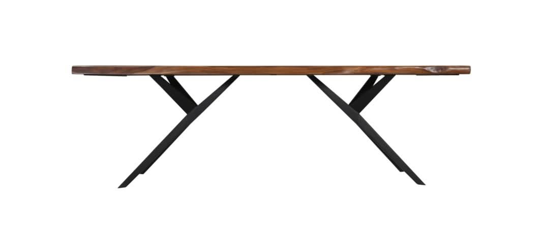 Rosewood 94" Live Edge Dining Table in Natural Sheesham - Home Trends & Design