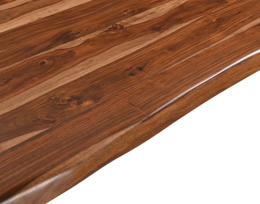 Rosewood 94" Live Edge Dining Table in Natural Sheesham - Home Trends & Design