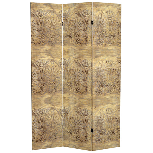 6 ft. Tall Baroque Flourish Canvas Room Divider