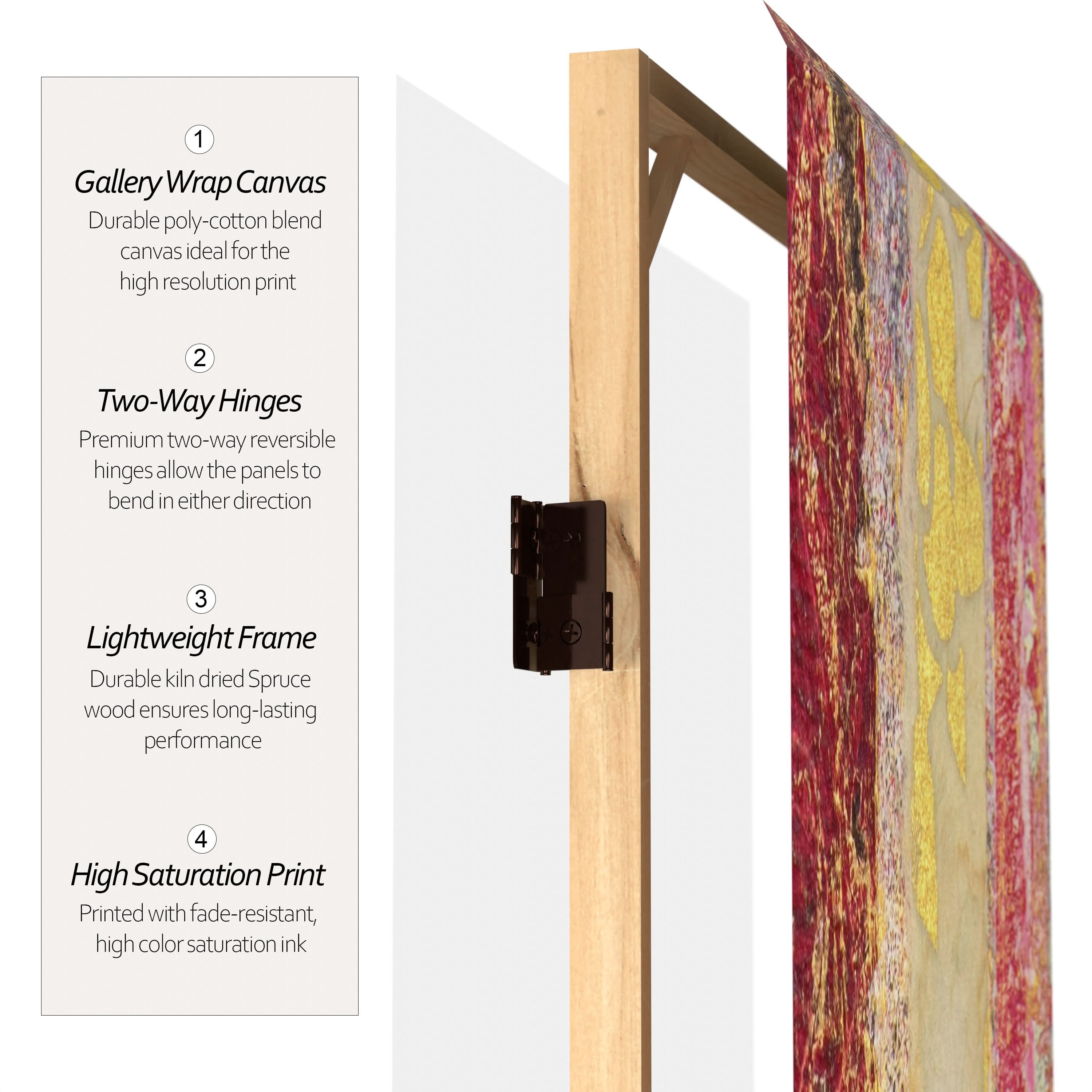 6 ft. Tall Fire Dancer Canvas Room Divider