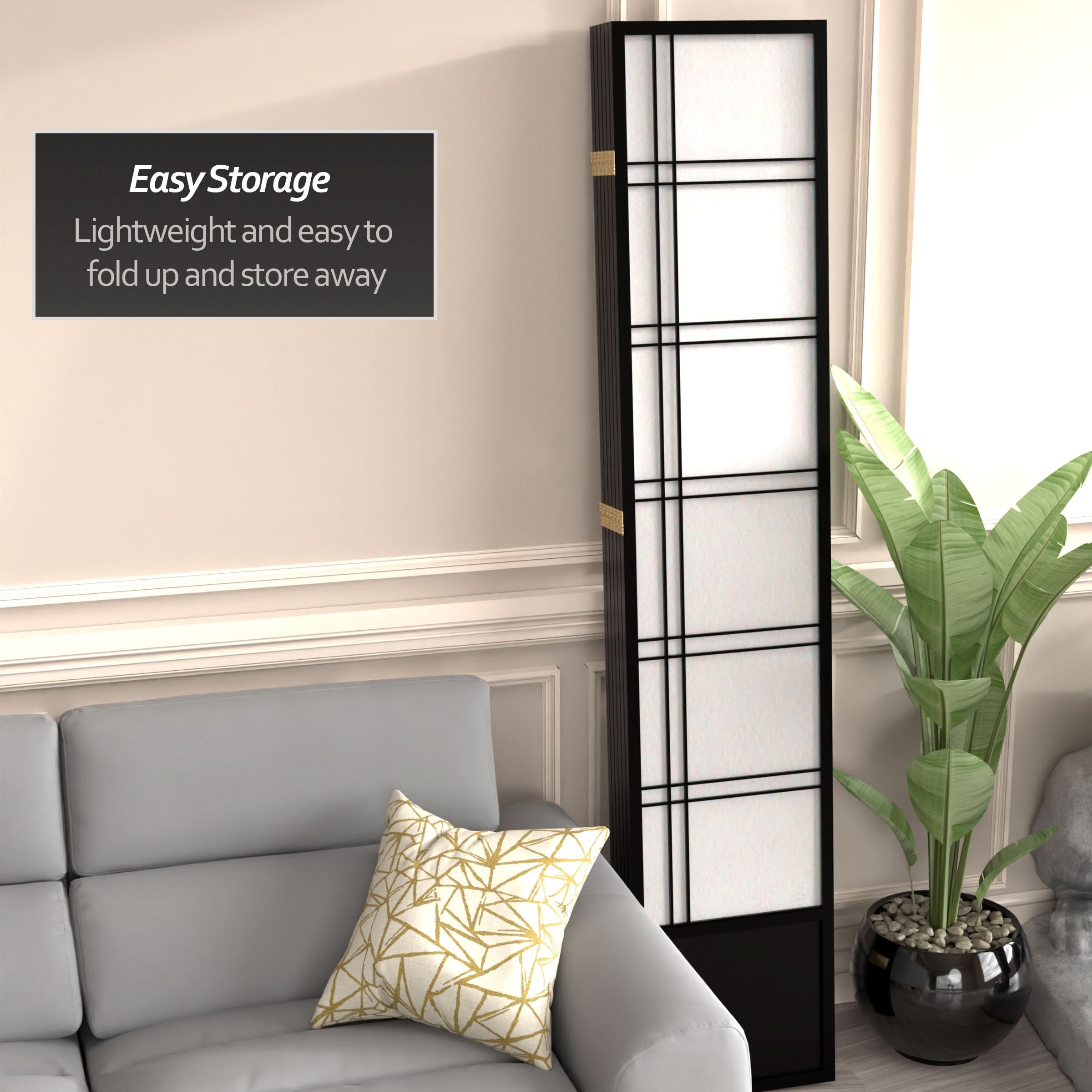 7 ft. Tall Double Cross Shoji Screen