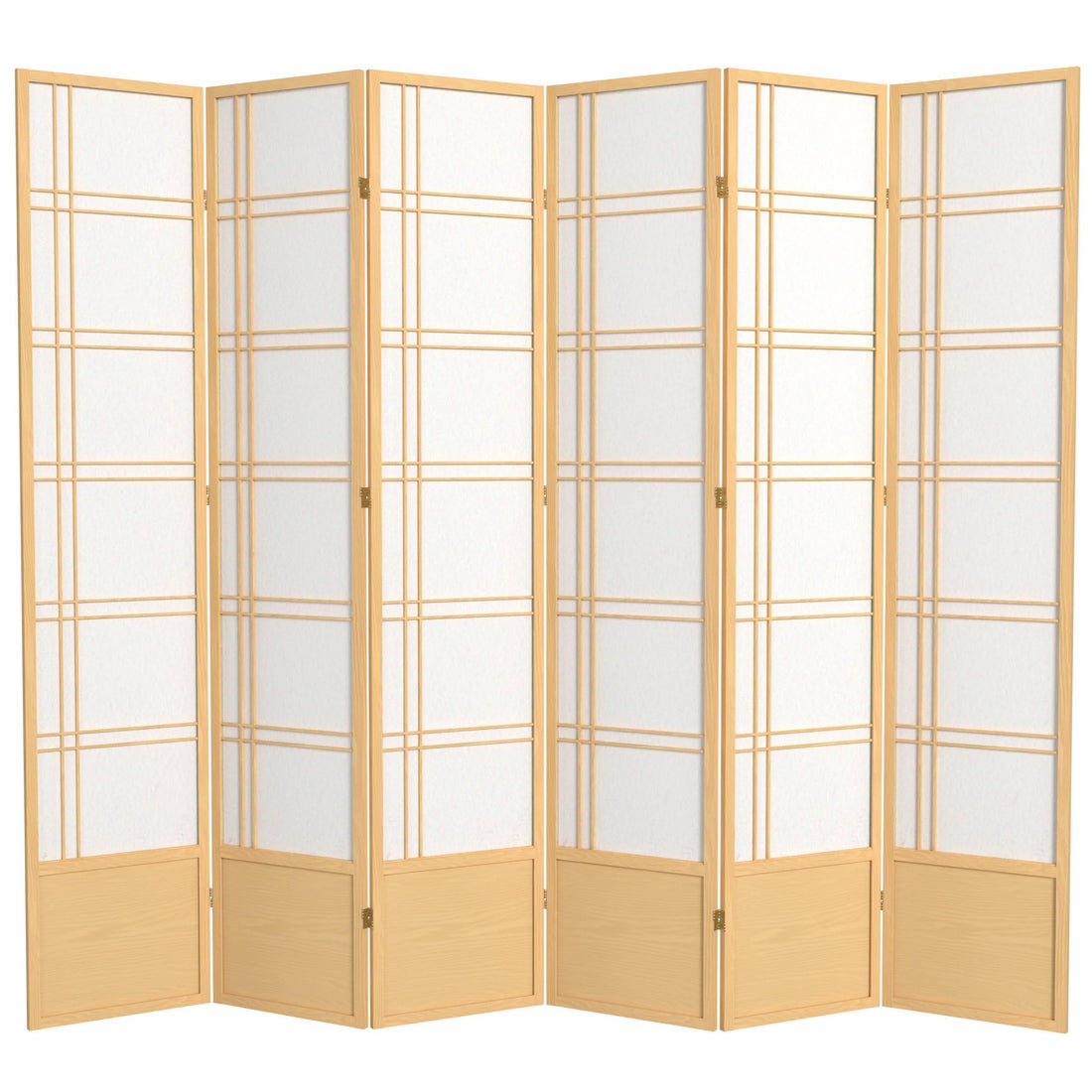 7 ft. Tall Double Cross Shoji Screen