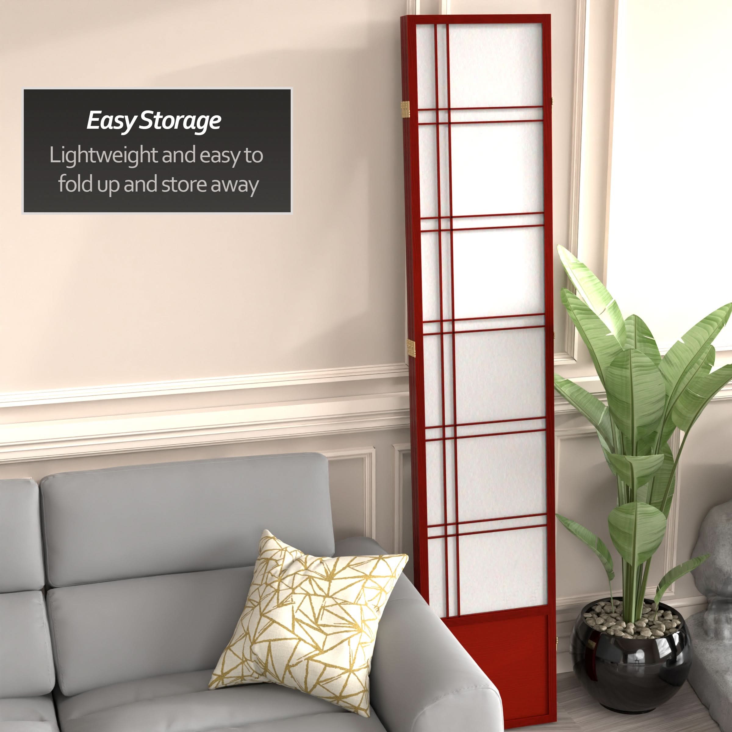 7 ft. Tall Double Cross Shoji Screen