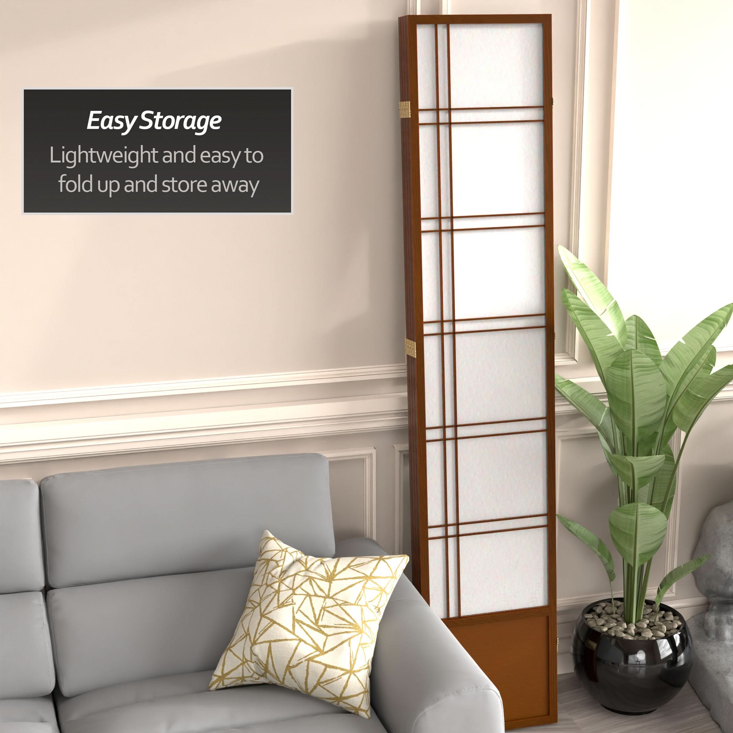 7 ft. Tall Double Cross Shoji Screen