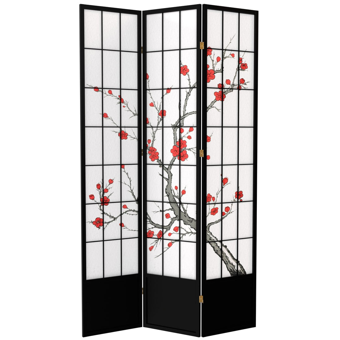 7 ft. Tall Cherry Blossom Shoji Screen