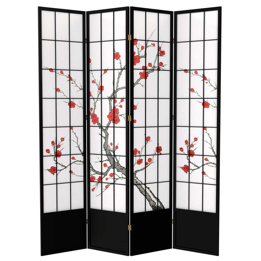 7 ft. Tall Cherry Blossom Shoji Screen