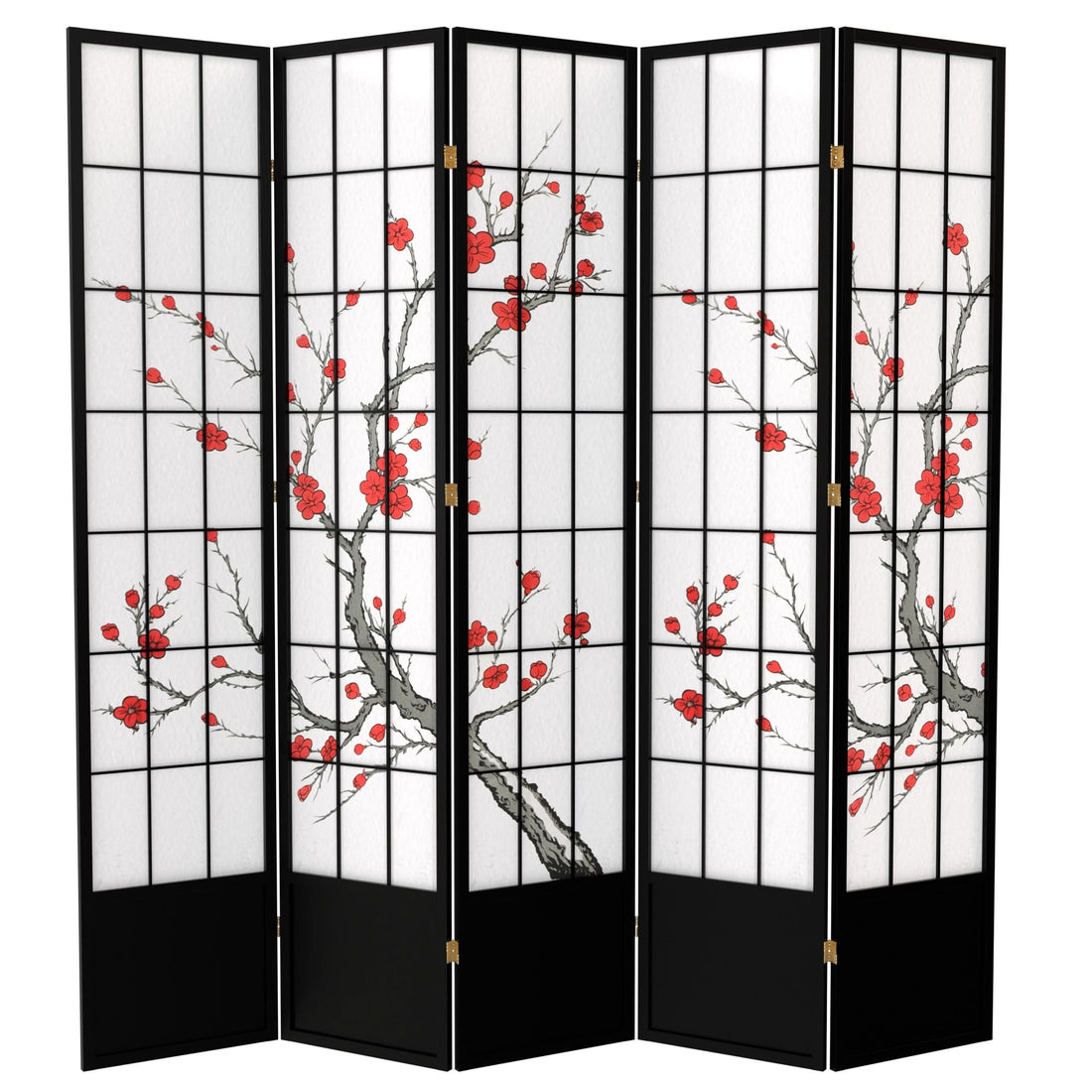 7 ft. Tall Cherry Blossom Shoji Screen