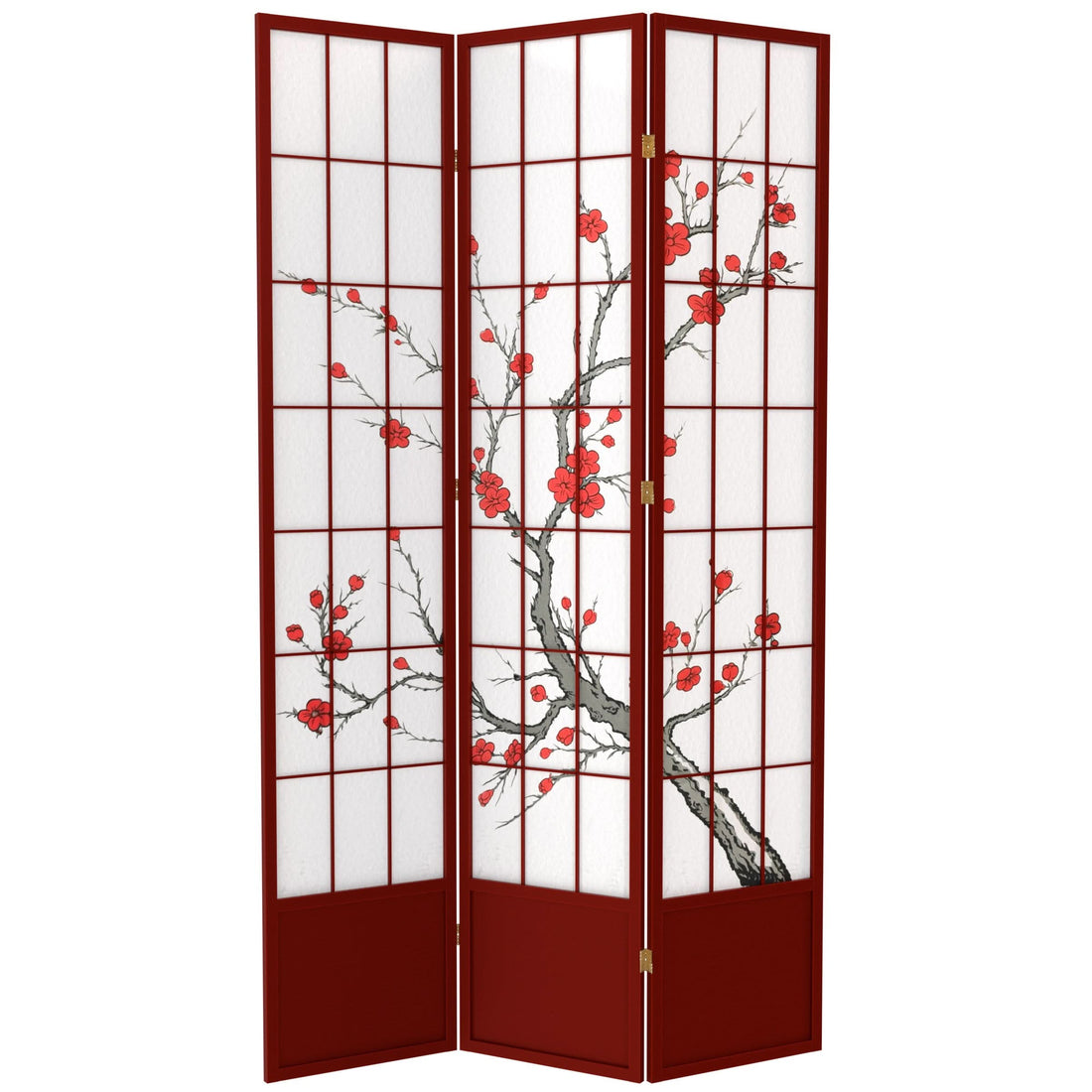 7 ft. Tall Cherry Blossom Shoji Screen
