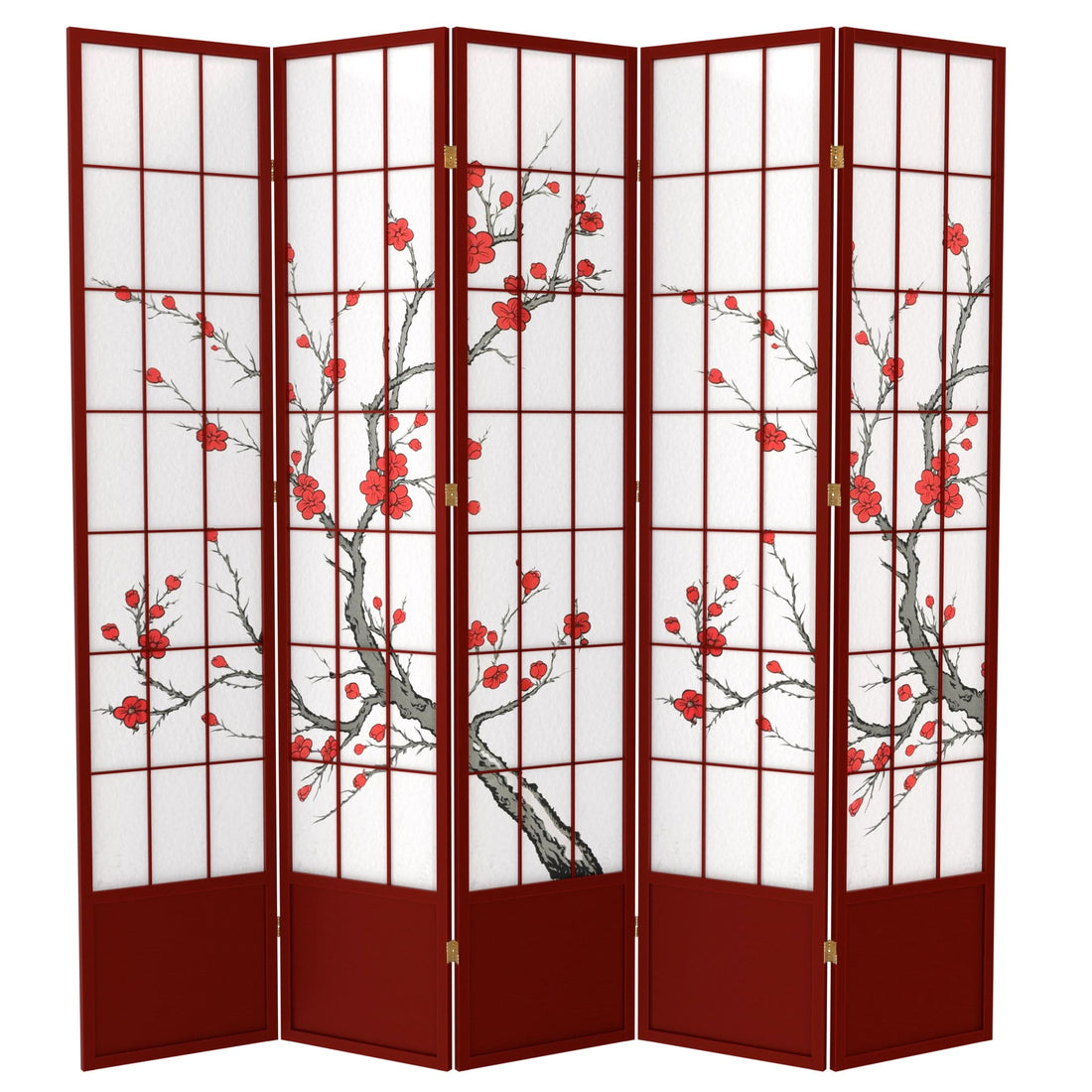 7 ft. Tall Cherry Blossom Shoji Screen