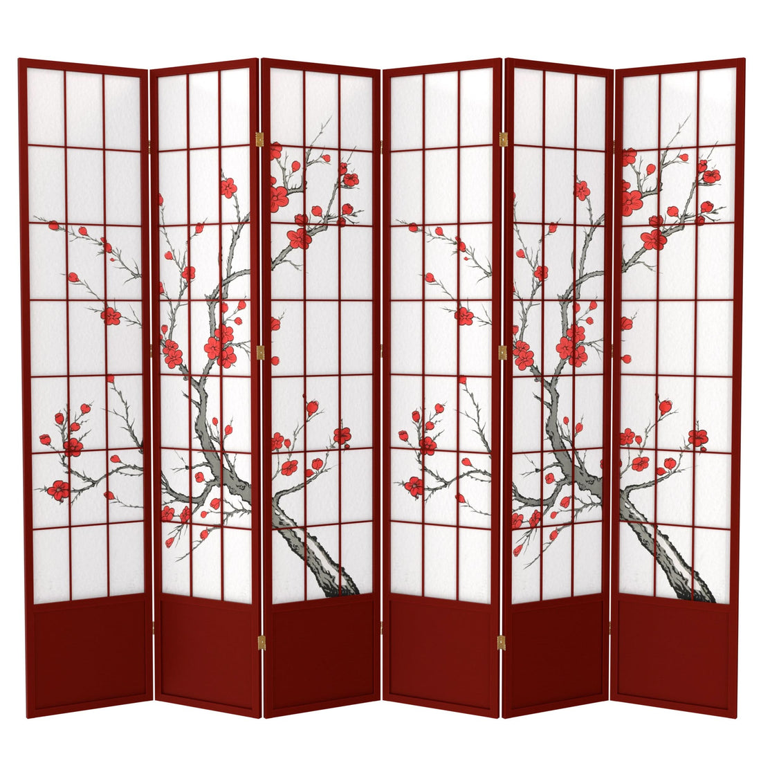 7 ft. Tall Cherry Blossom Shoji Screen