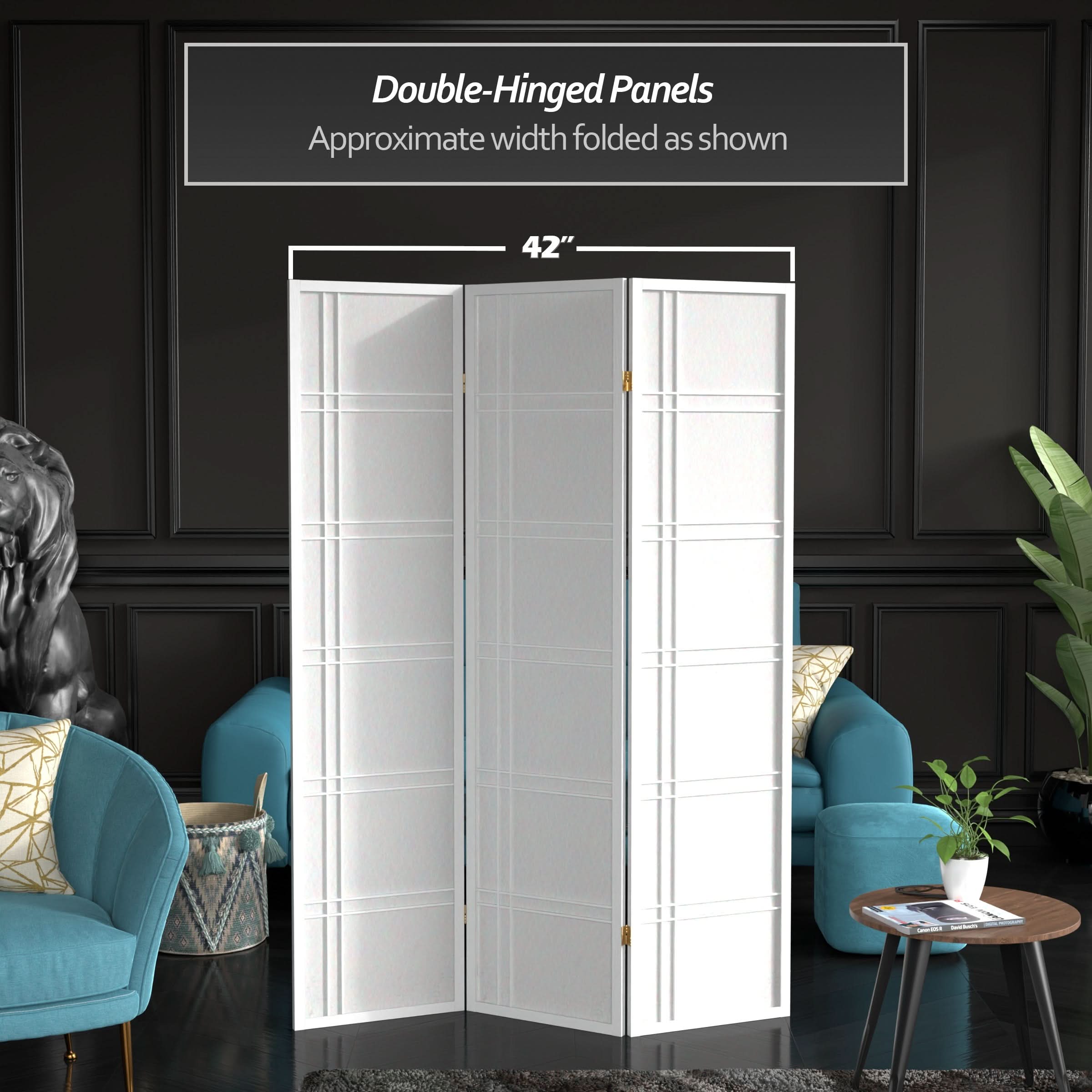 6 ft. Tall Double Cross Shoji Screen