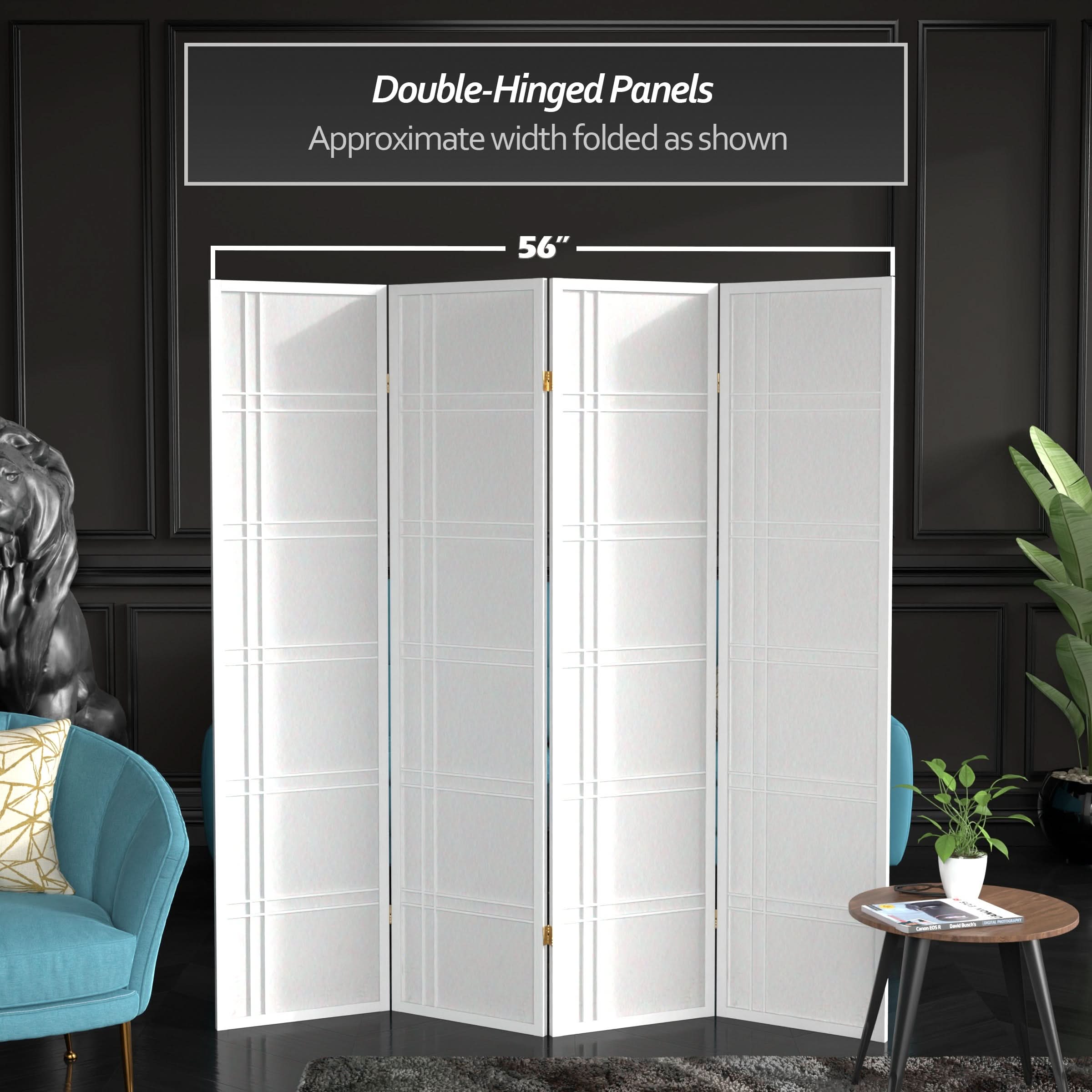 6 ft. Tall Double Cross Shoji Screen