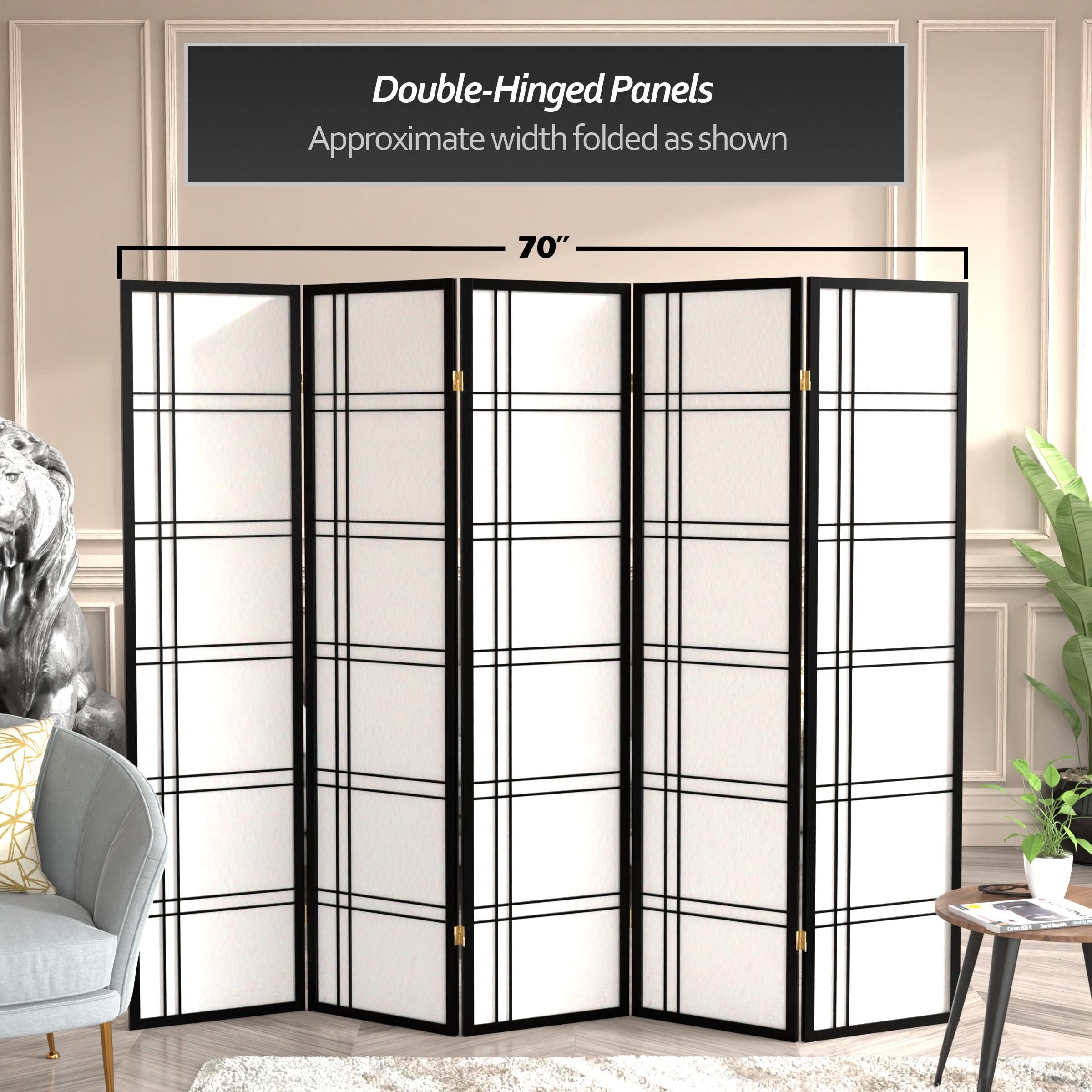 6 ft. Tall Double Cross Shoji Screen