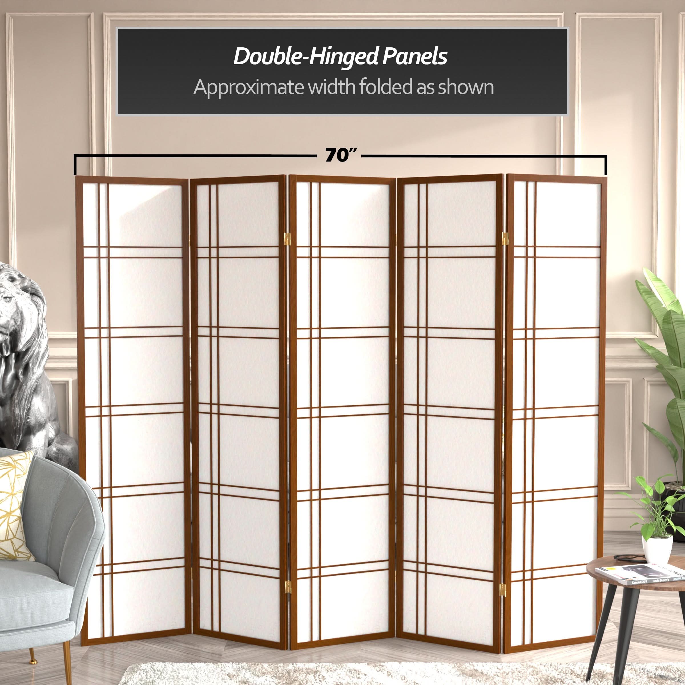 6 ft. Tall Double Cross Shoji Screen
