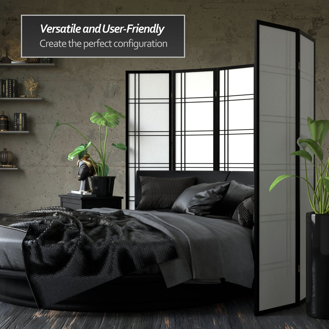 6 ft. Tall Double Cross Shoji Screen