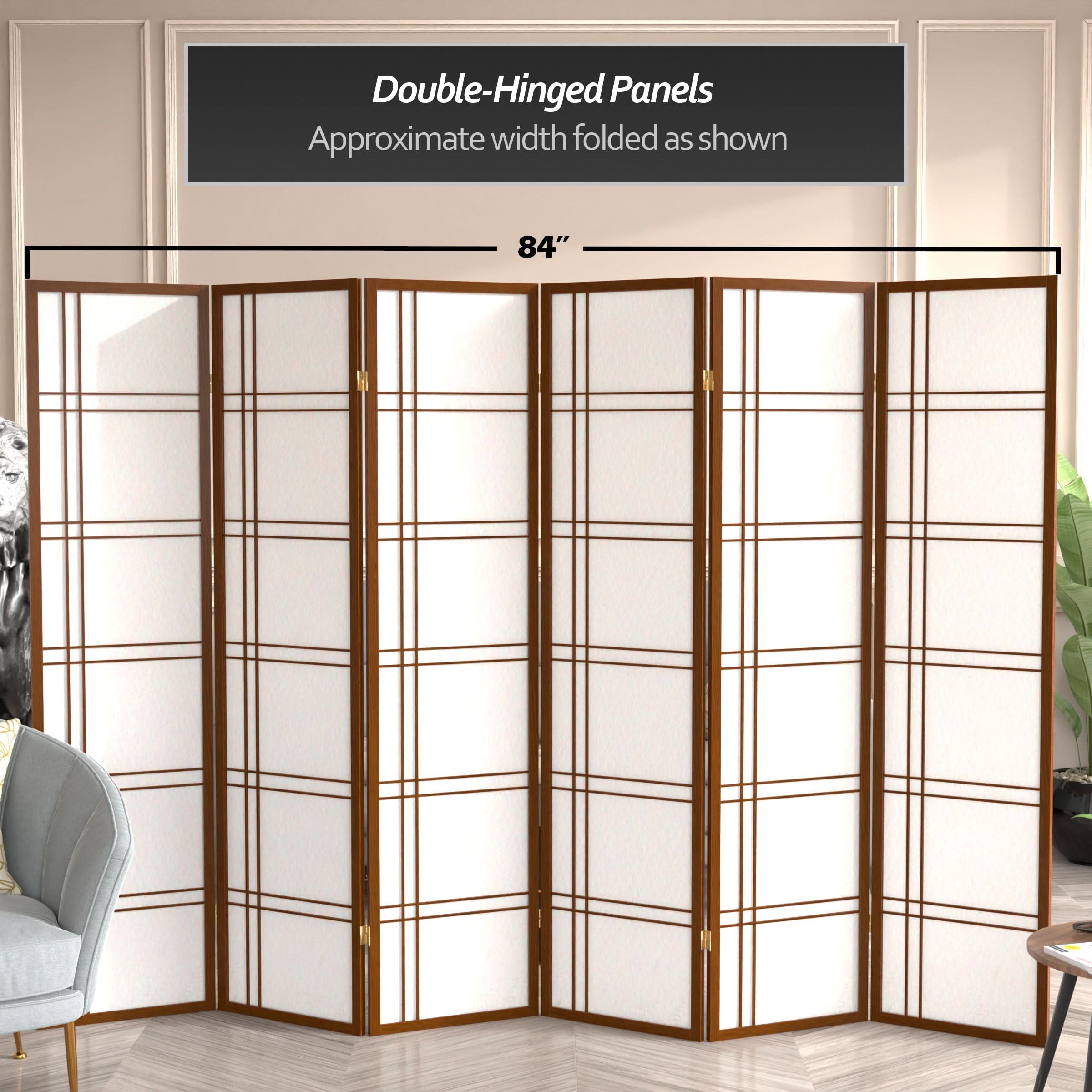 6 ft. Tall Double Cross Shoji Screen