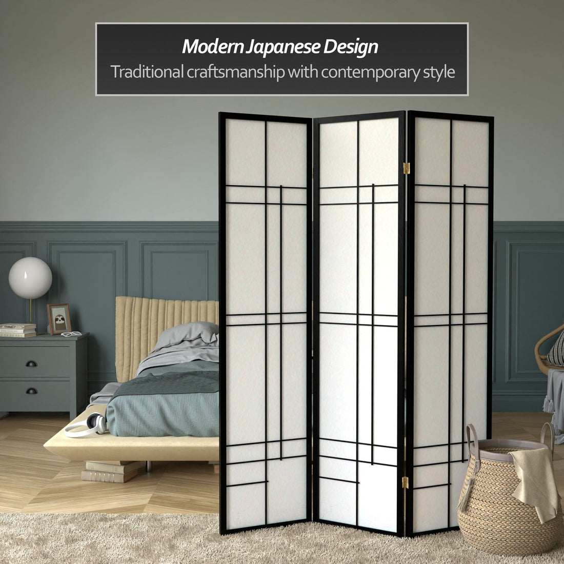 6 ft. Tall Etudes Shoji Screen