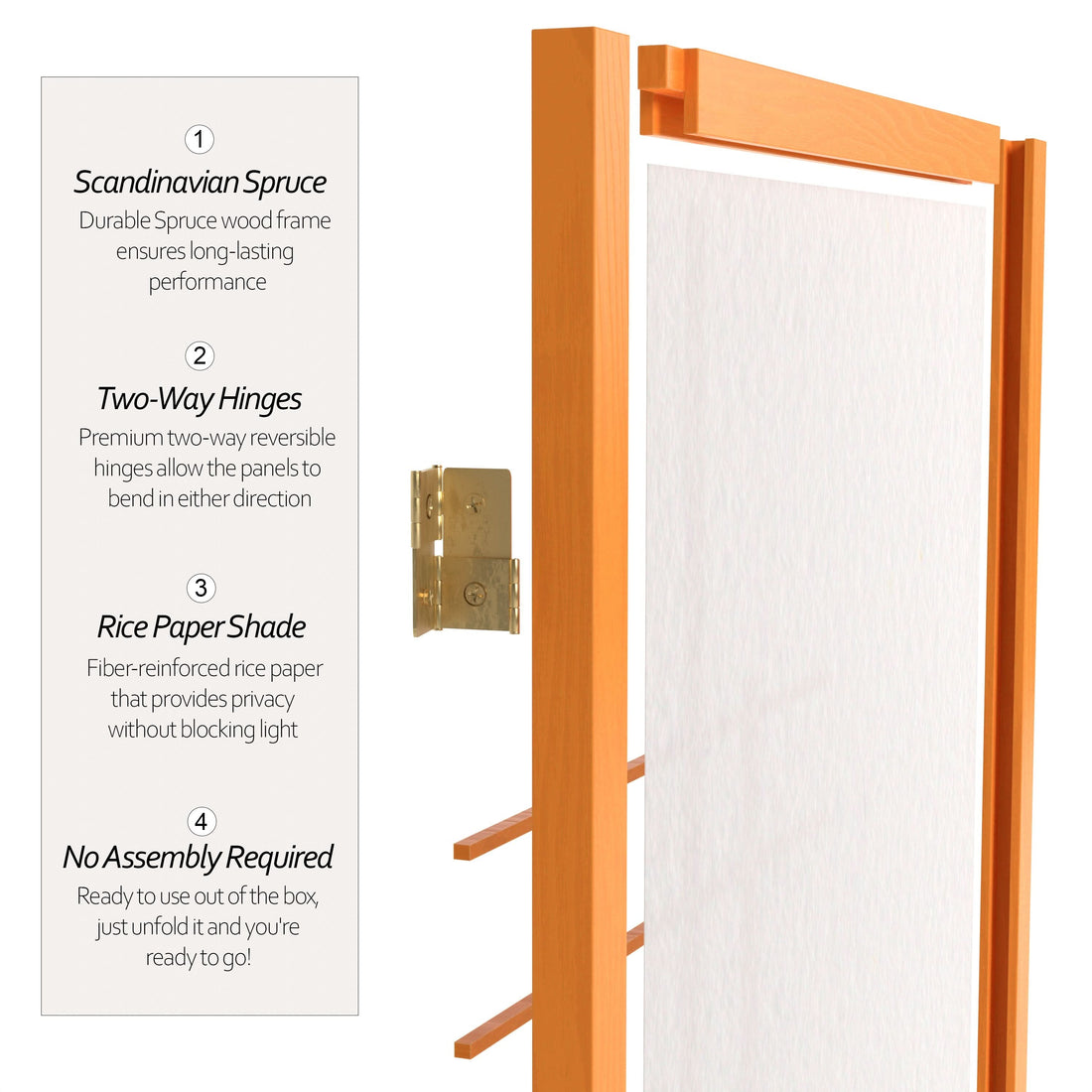 6 ft. Tall Etudes Shoji Screen