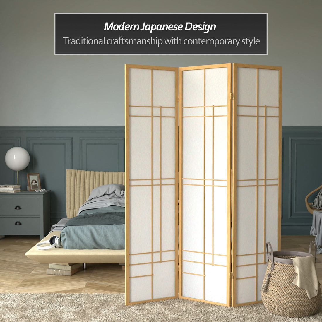 6 ft. Tall Etudes Shoji Screen