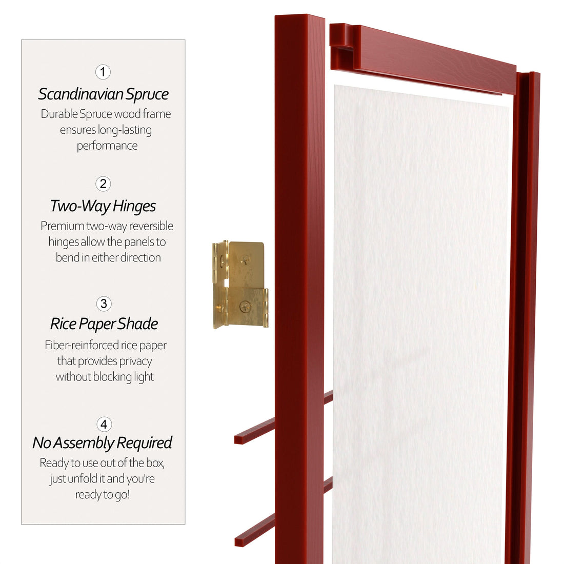 6 ft. Tall Etudes Shoji Screen